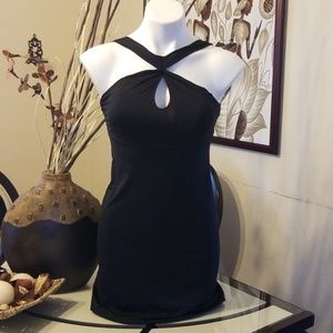 ATHLETA, new & never worn black mini dress